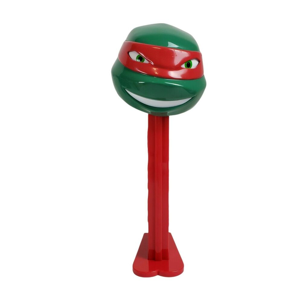 Teenage Mutant Ninja Turtle Raphael Giant Pez Candy Dispenser TMNT Fits Peez Pac